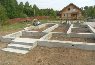 Мелкозаглубленный ленточный фундамент для дома из газобетона