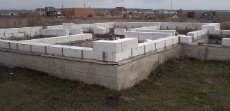 Мелкозаглубленный ленточный фундамент для дома из газобетона