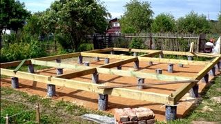 Столбчатый фундамент под деревянный дом