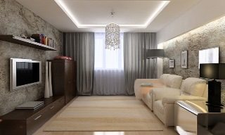 Ремонт гостиной 20 кв. м в Краснодаре под ключ