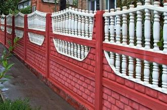 Еврозаборы из бетона в Краснодаре